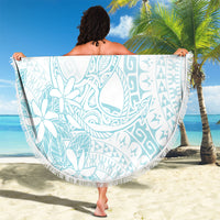 Turquoise Kuki Airani Tapakau Beach Blanket Tribal Anchor Mix Tiare
