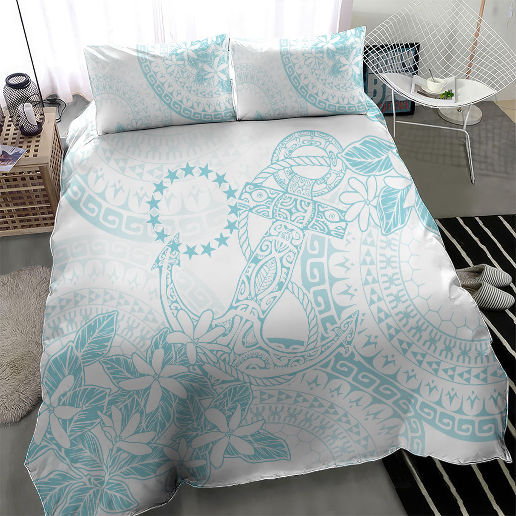 Turquoise Kuki Airani Tapakau Bedding Set Tribal Anchor Mix Tiare LT7 - Polynesian Pride