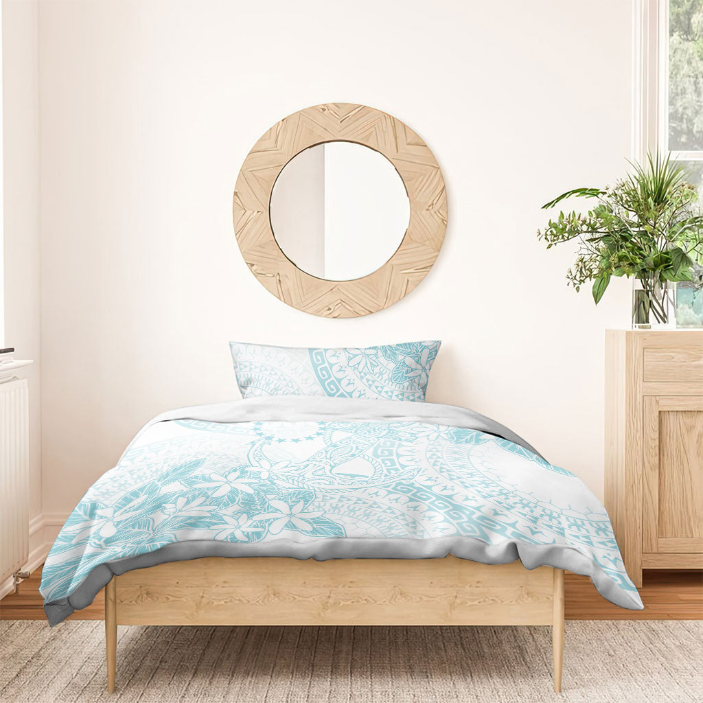 Turquoise Kuki Airani Tapakau Bedding Set Tribal Anchor Mix Tiare LT7 - Polynesian Pride