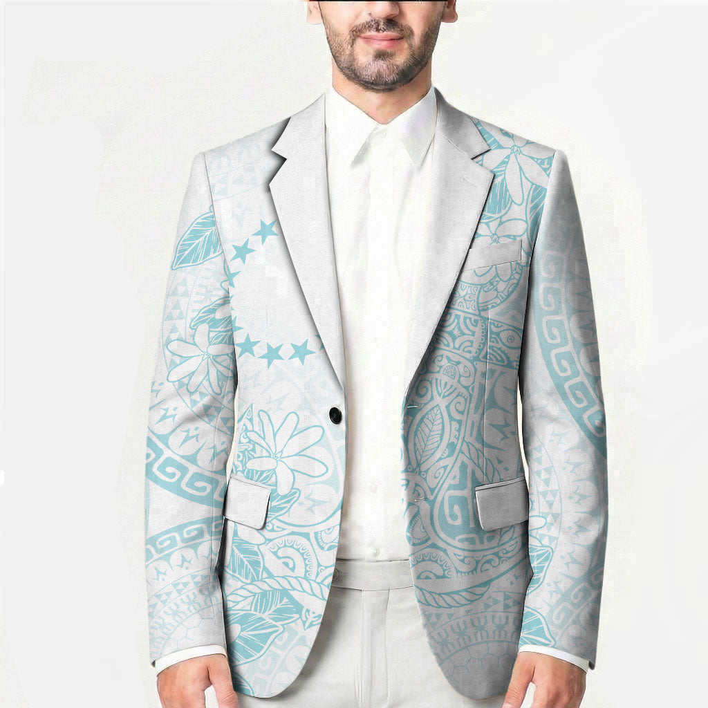 Turquoise Kuki Airani Tapakau Blazer Tribal Anchor Mix Tiare LT7 - Polynesian Pride