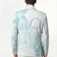 Turquoise Kuki Airani Tapakau Blazer Tribal Anchor Mix Tiare LT7 - Polynesian Pride