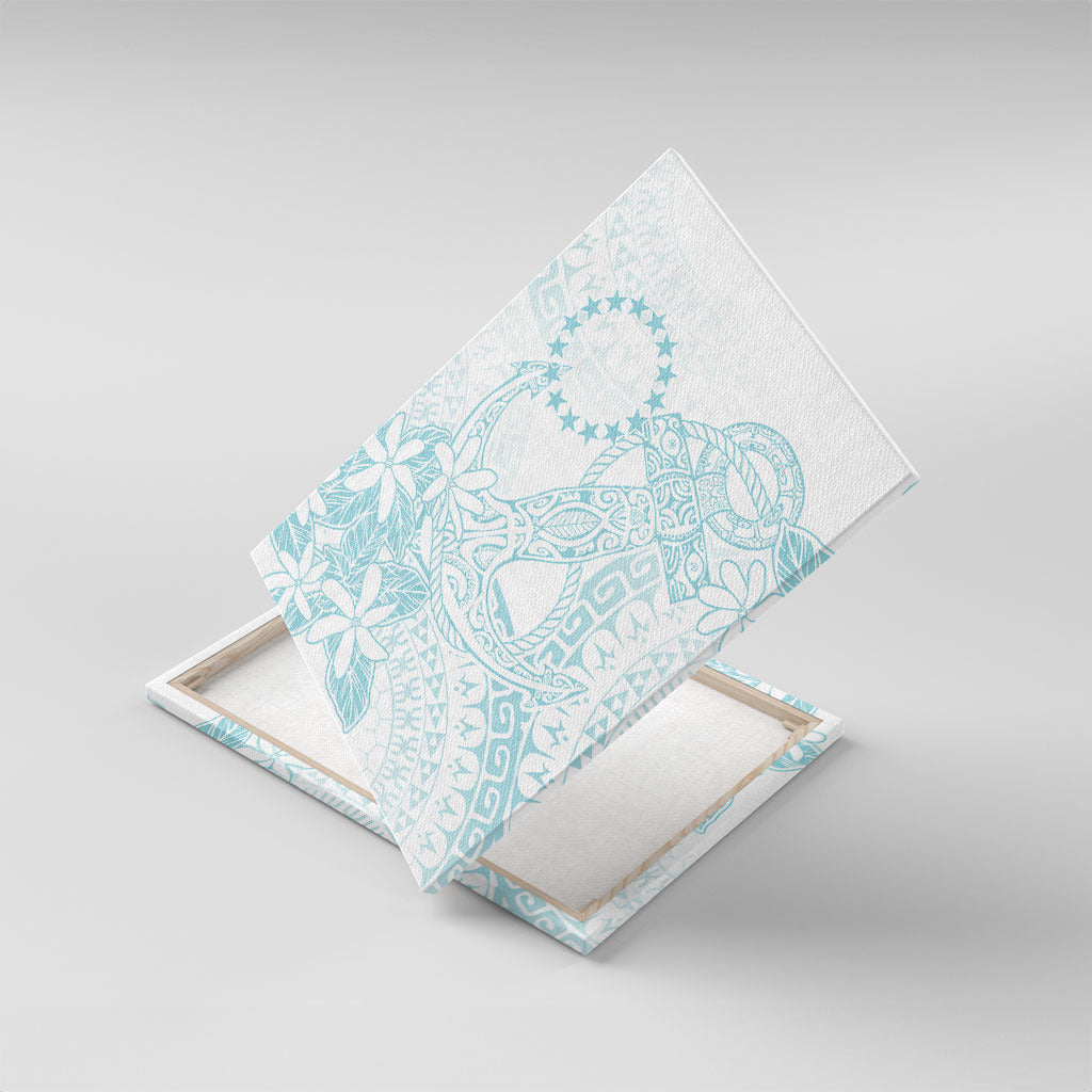 Turquoise Kuki Airani Tapakau Canvas Wall Art Tribal Anchor Mix Tiare