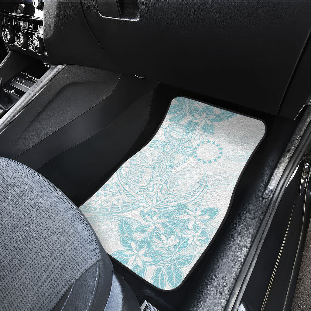 Turquoise Kuki Airani Tapakau Car Mats Tribal Anchor Mix Tiare