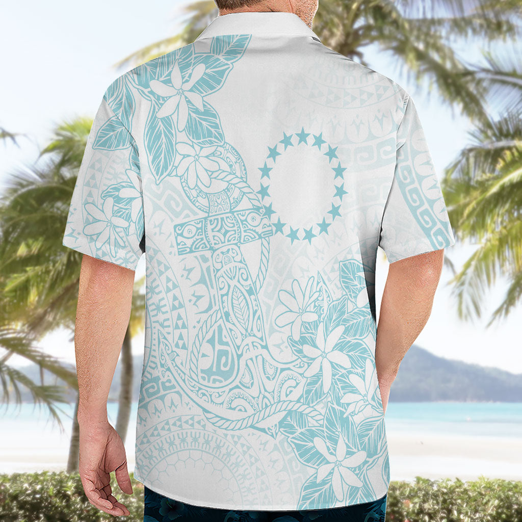 Turquoise Kuki Airani Tapakau Hawaiian Shirt Tribal Anchor Mix Tiare LT7 - Polynesian Pride