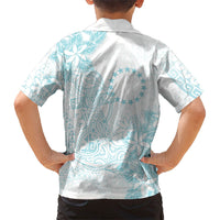 Turquoise Kuki Airani Tapakau Hawaiian Shirt Tribal Anchor Mix Tiare LT7 - Polynesian Pride