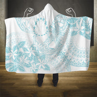 Turquoise Kuki Airani Tapakau Hooded Blanket Tribal Anchor Mix Tiare LT7 - Polynesian Pride