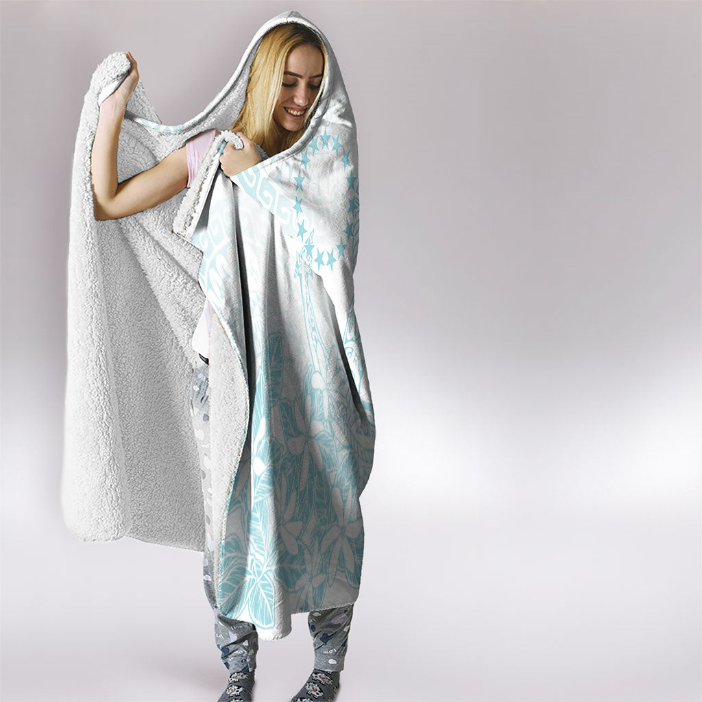 Turquoise Kuki Airani Tapakau Hooded Blanket Tribal Anchor Mix Tiare LT7 - Polynesian Pride