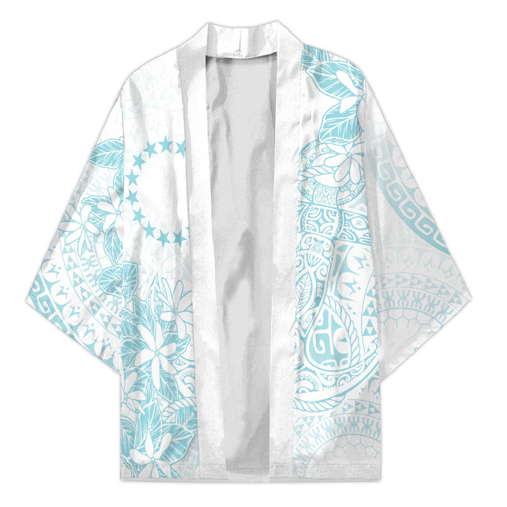 Turquoise Kuki Airani Tapakau Kimono Tribal Anchor Mix Tiare LT7 Unisex Turquoise - Polynesian Pride