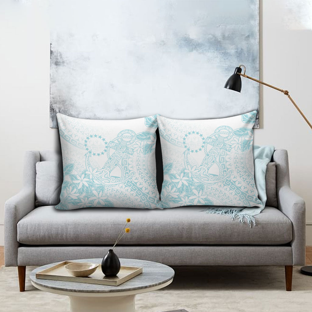 Turquoise Kuki Airani Tapakau Pillow Cover Tribal Anchor Mix Tiare LT7 - Polynesian Pride