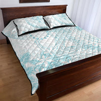 Turquoise Kuki Airani Tapakau Quilt Bed Set Tribal Anchor Mix Tiare