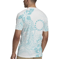 Turquoise Kuki Airani Tapakau Rugby Jersey Tribal Anchor Mix Tiare LT7 - Polynesian Pride