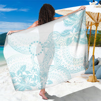Turquoise Kuki Airani Tapakau Sarong Tribal Anchor Mix Tiare
