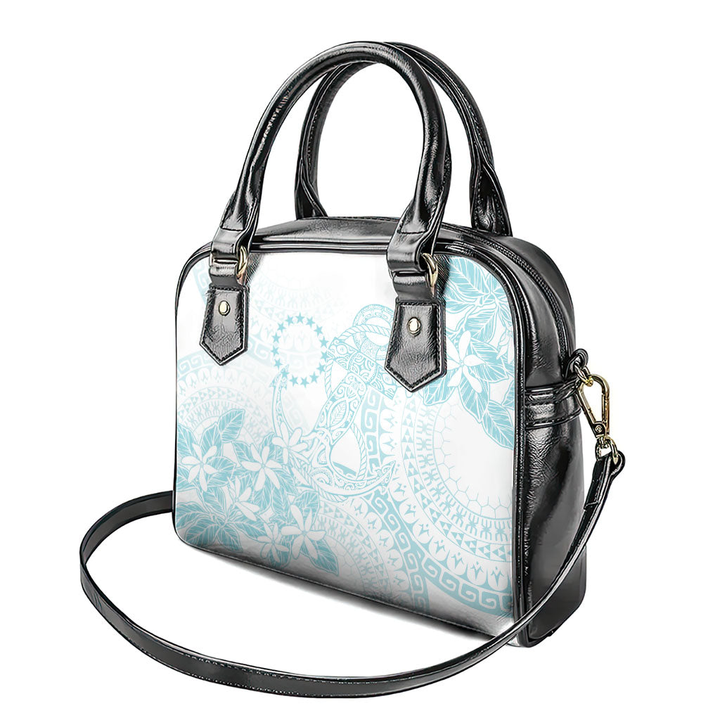 Turquoise Kuki Airani Tapakau Shoulder Handbag Tribal Anchor Mix Tiare LT7 - Polynesian Pride