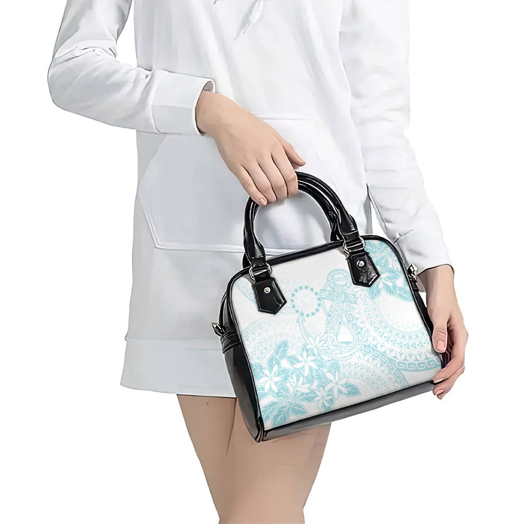 Turquoise Kuki Airani Tapakau Shoulder Handbag Tribal Anchor Mix Tiare LT7 - Polynesian Pride