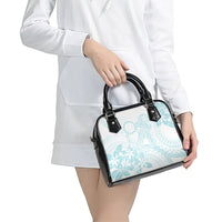 Turquoise Kuki Airani Tapakau Shoulder Handbag Tribal Anchor Mix Tiare LT7 - Polynesian Pride