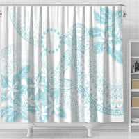 Turquoise Kuki Airani Tapakau Shower Curtain Tribal Anchor Mix Tiare LT7 - Polynesian Pride
