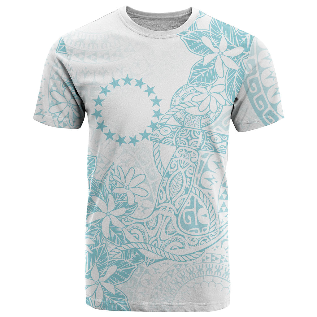 Turquoise Kuki Airani Tapakau T Shirt Tribal Anchor Mix Tiare LT7 Turquoise - Polynesian Pride