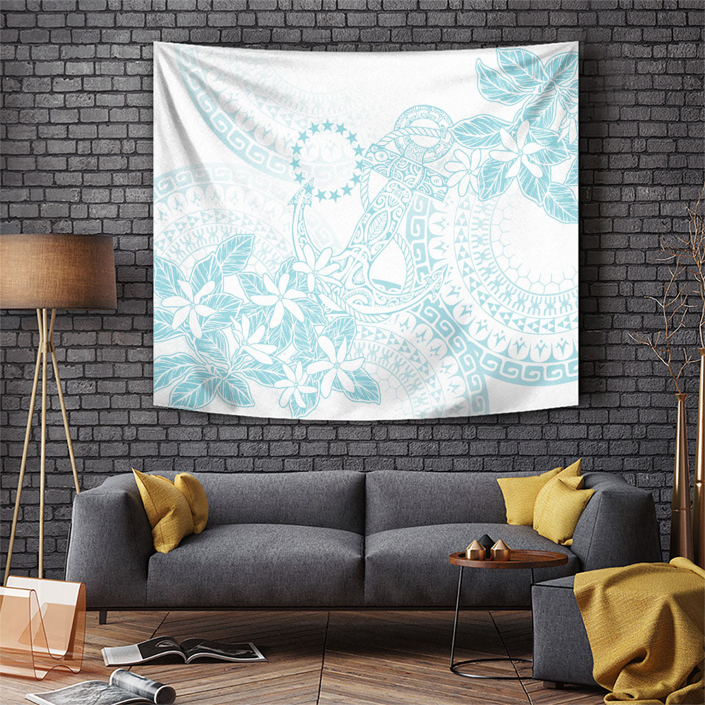 Turquoise Kuki Airani Tapakau Tapestry Tribal Anchor Mix Tiare LT7 Turquoise - Polynesian Pride
