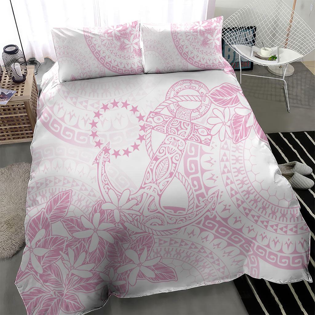 Candy Pink Kuki Airani Tapakau Bedding Set Tribal Anchor Mix Tiare LT7 - Polynesian Pride