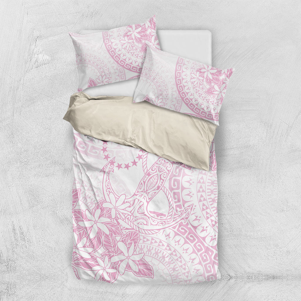 Candy Pink Kuki Airani Tapakau Bedding Set Tribal Anchor Mix Tiare LT7 US Twin 172cm x 218cm Candy Pink - Polynesian Pride