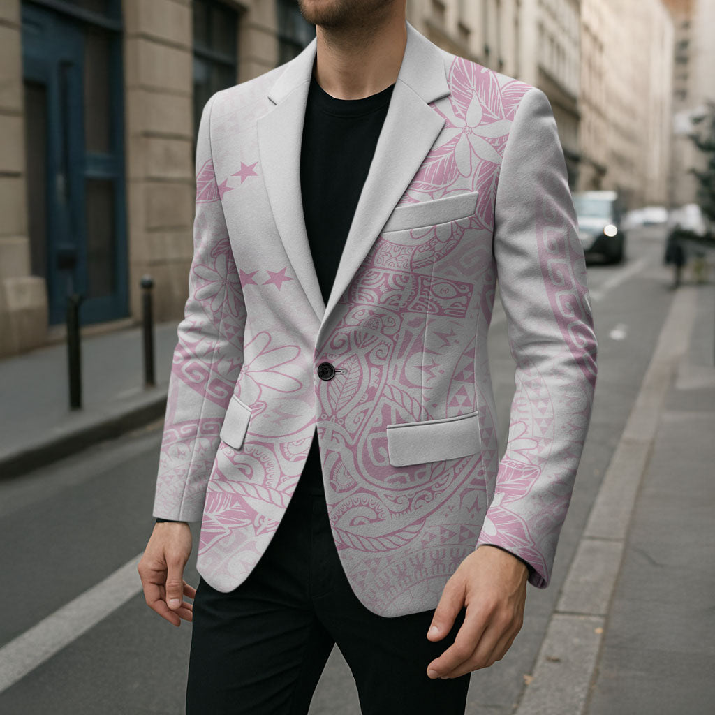 Candy Pink Kuki Airani Tapakau Blazer Tribal Anchor Mix Tiare LT7 - Polynesian Pride