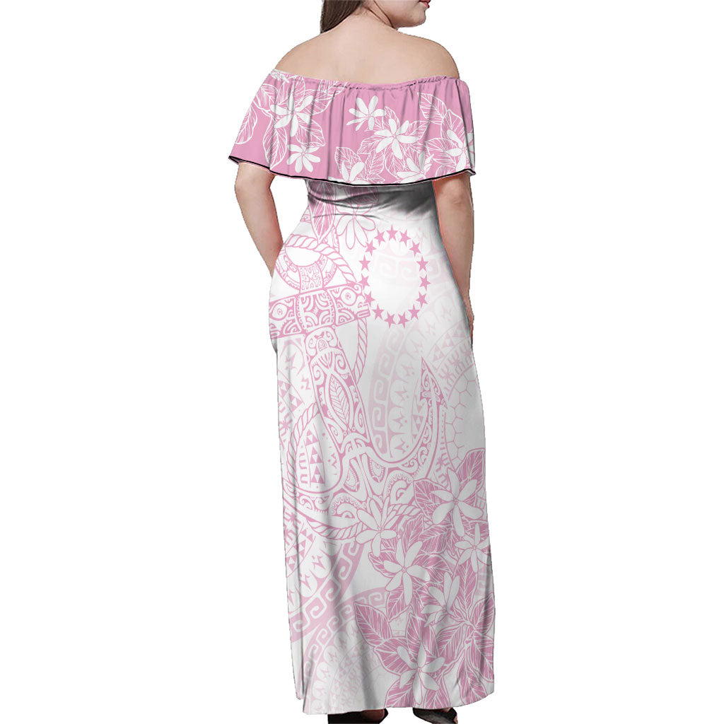 Candy Pink Kuki Airani Tapakau Family Matching Off Shoulder Maxi Dress and Hawaiian Shirt Tribal Anchor Mix Tiare