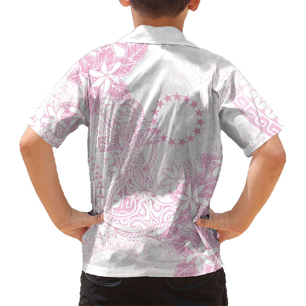 Candy Pink Kuki Airani Tapakau Family Matching Tank Maxi Dress and Hawaiian Shirt Tribal Anchor Mix Tiare