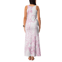 Candy Pink Kuki Airani Tapakau Family Matching Tank Maxi Dress and Hawaiian Shirt Tribal Anchor Mix Tiare