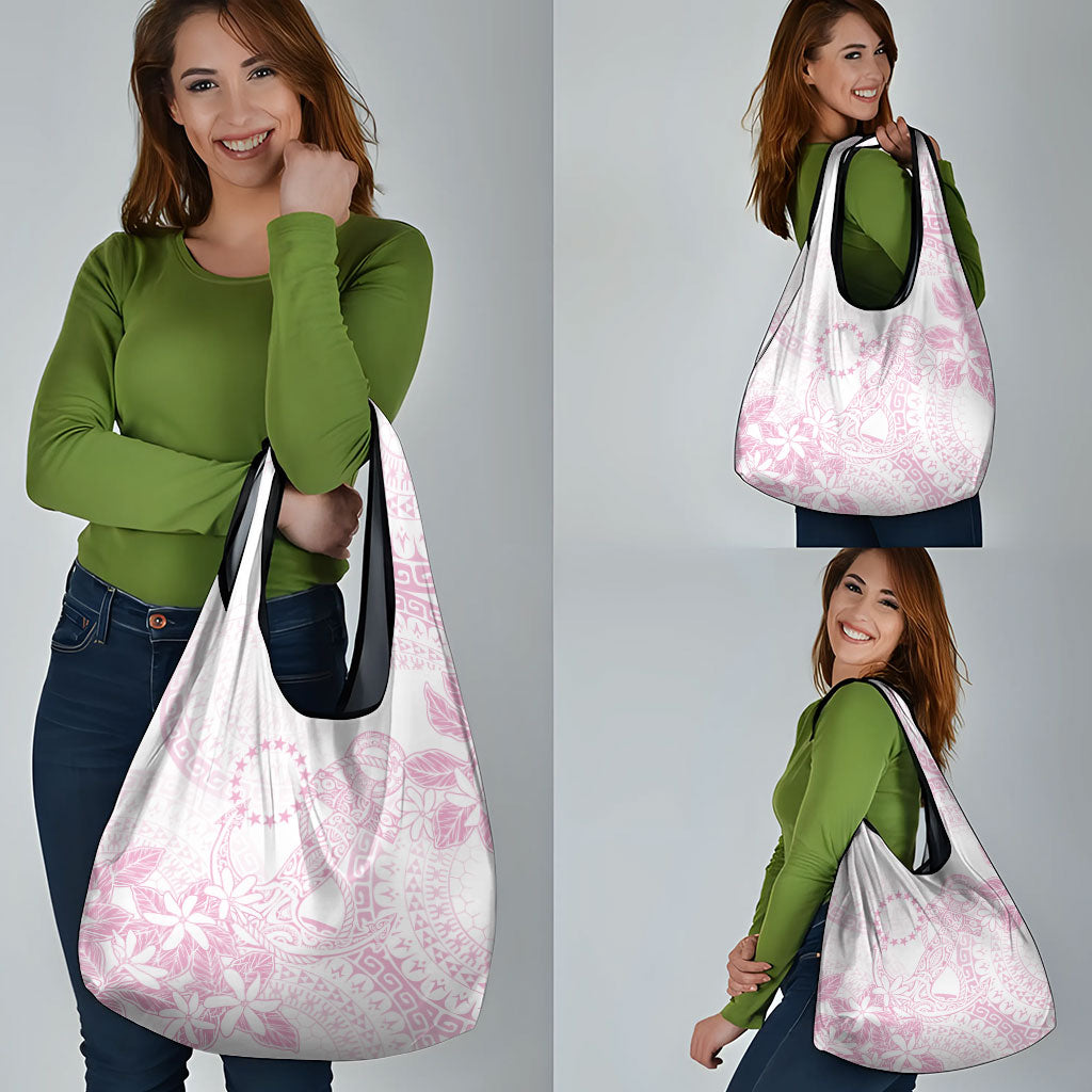 Candy Pink Kuki Airani Tapakau Grocery Bag Tribal Anchor Mix Tiare