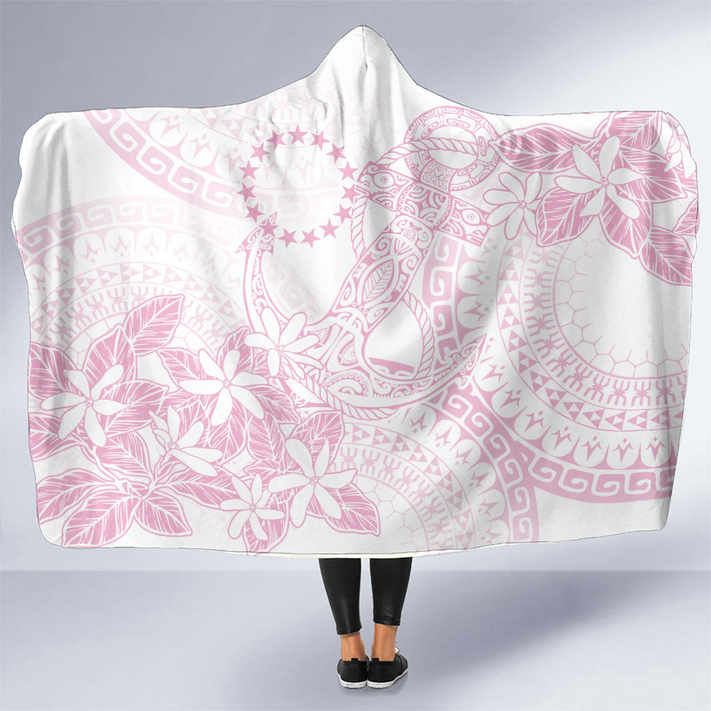 Candy Pink Kuki Airani Tapakau Hooded Blanket Tribal Anchor Mix Tiare LT7 One Size Candy Pink - Polynesian Pride