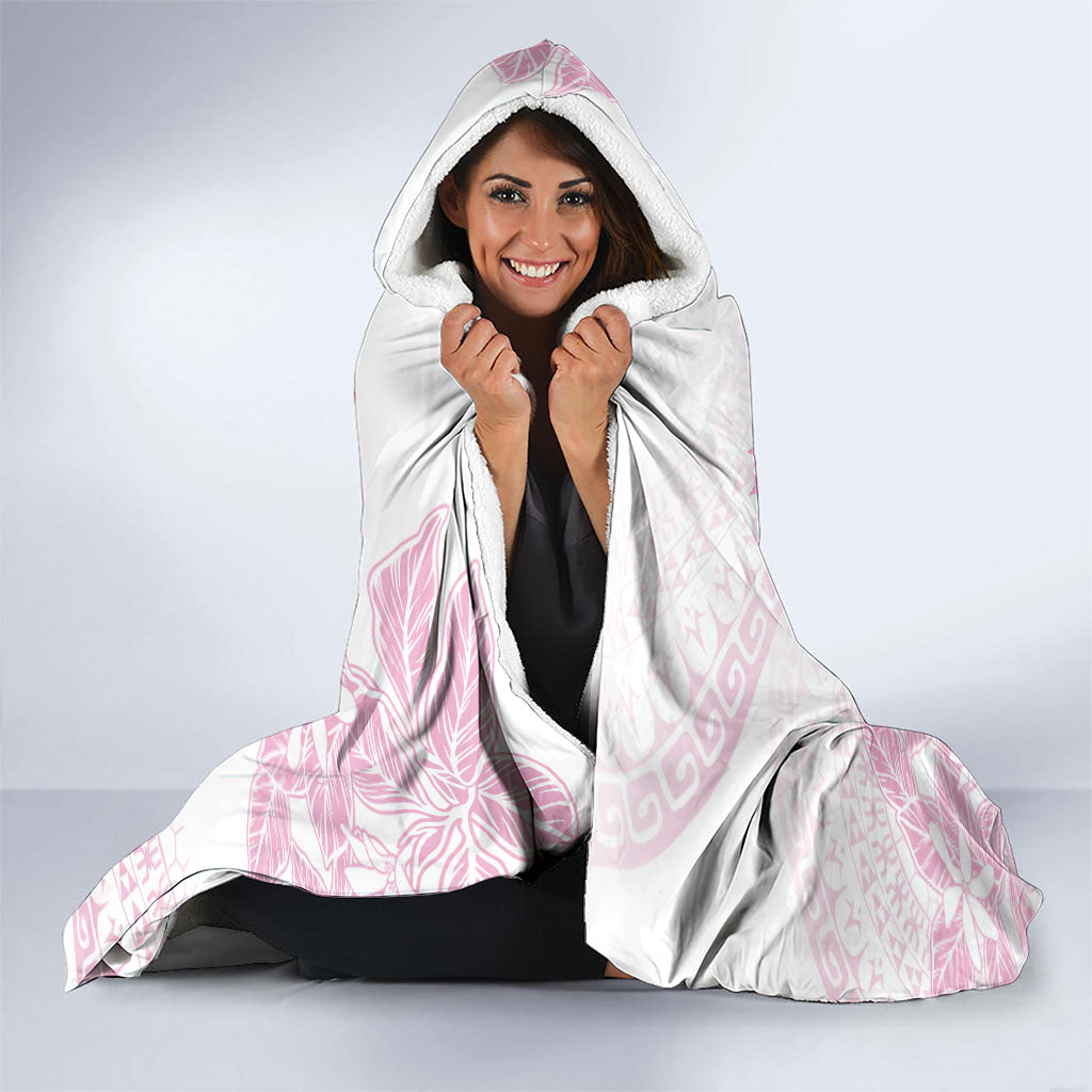 Candy Pink Kuki Airani Tapakau Hooded Blanket Tribal Anchor Mix Tiare LT7 - Polynesian Pride