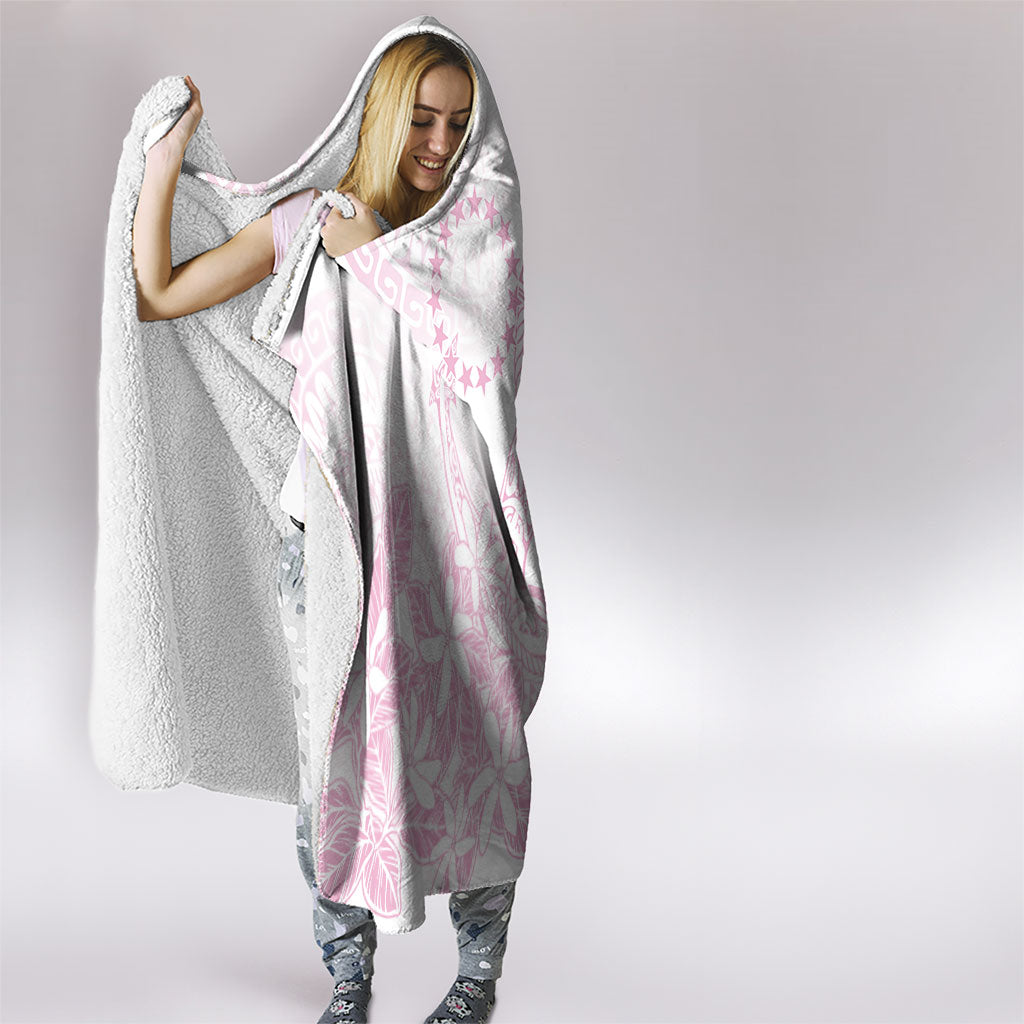 Candy Pink Kuki Airani Tapakau Hooded Blanket Tribal Anchor Mix Tiare LT7 - Polynesian Pride