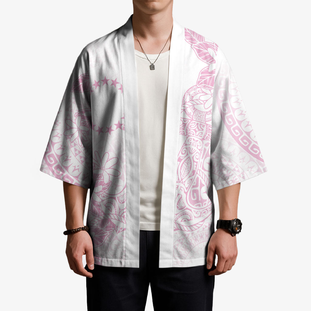 Candy Pink Kuki Airani Tapakau Kimono Tribal Anchor Mix Tiare