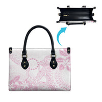 Candy Pink Kuki Airani Tapakau Leather Bag Tribal Anchor Mix Tiare