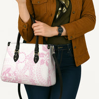 Candy Pink Kuki Airani Tapakau Leather Bag Tribal Anchor Mix Tiare