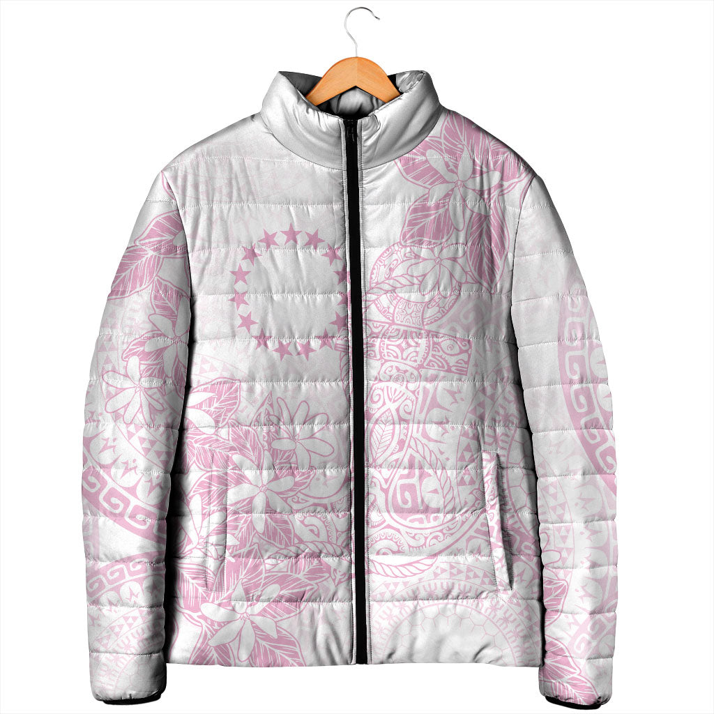 Candy Pink Kuki Airani Tapakau Padded Jacket Tribal Anchor Mix Tiare LT7 - Polynesian Pride