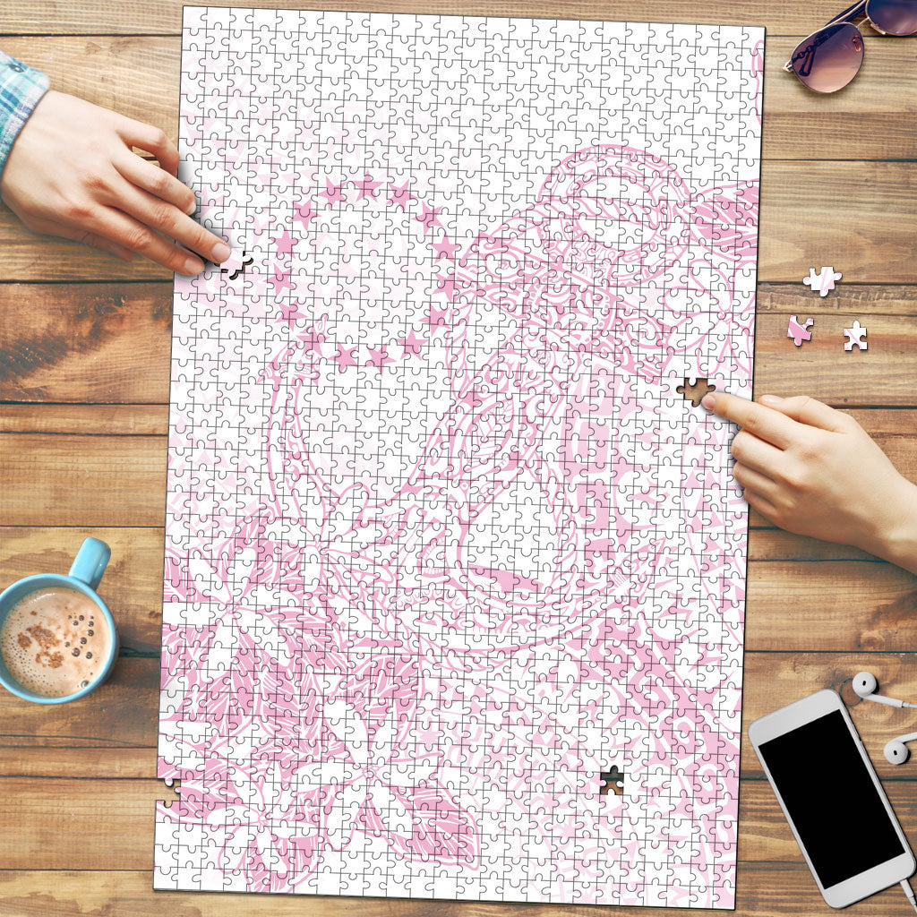 Candy Pink Kuki Airani Tapakau Puzzle Tribal Anchor Mix Tiare LT7 Candy Pink - Polynesian Pride