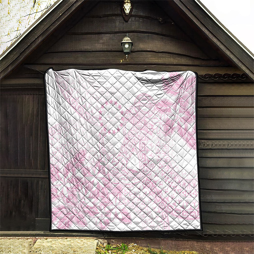 Candy Pink Kuki Airani Tapakau Quilt Tribal Anchor Mix Tiare