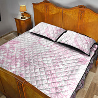 Candy Pink Kuki Airani Tapakau Quilt Bed Set Tribal Anchor Mix Tiare