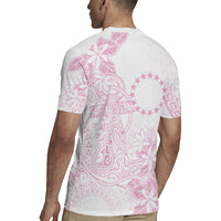 Candy Pink Kuki Airani Tapakau Rugby Jersey Tribal Anchor Mix Tiare