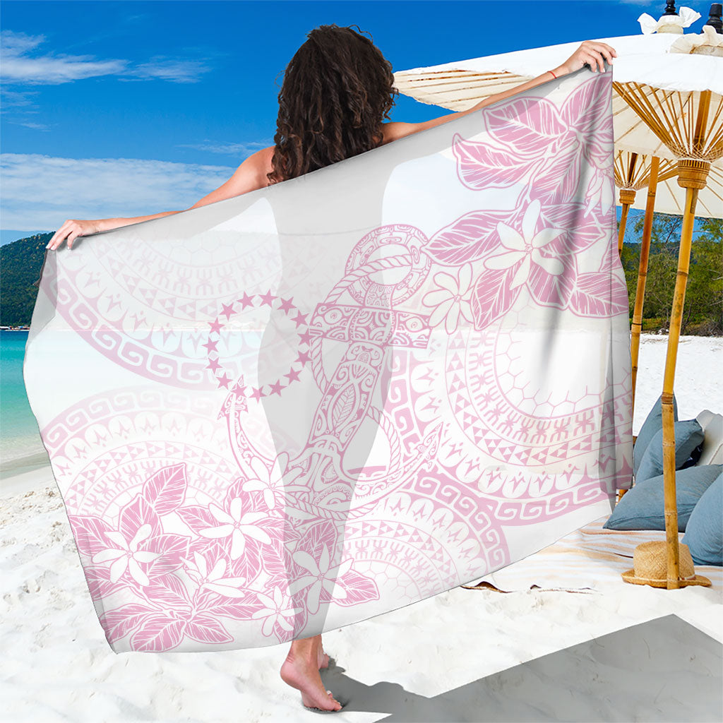 Candy Pink Kuki Airani Tapakau Sarong Tribal Anchor Mix Tiare LT7 One Size 44 x 66 inches Candy Pink - Polynesian Pride