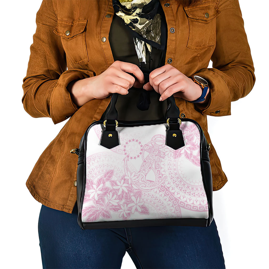 Candy Pink Kuki Airani Tapakau Shoulder Handbag Tribal Anchor Mix Tiare