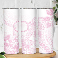 Candy Pink Kuki Airani Tapakau Skinny Tumbler Tribal Anchor Mix Tiare
