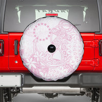 Candy Pink Kuki Airani Tapakau Spare Tire Cover Tribal Anchor Mix Tiare