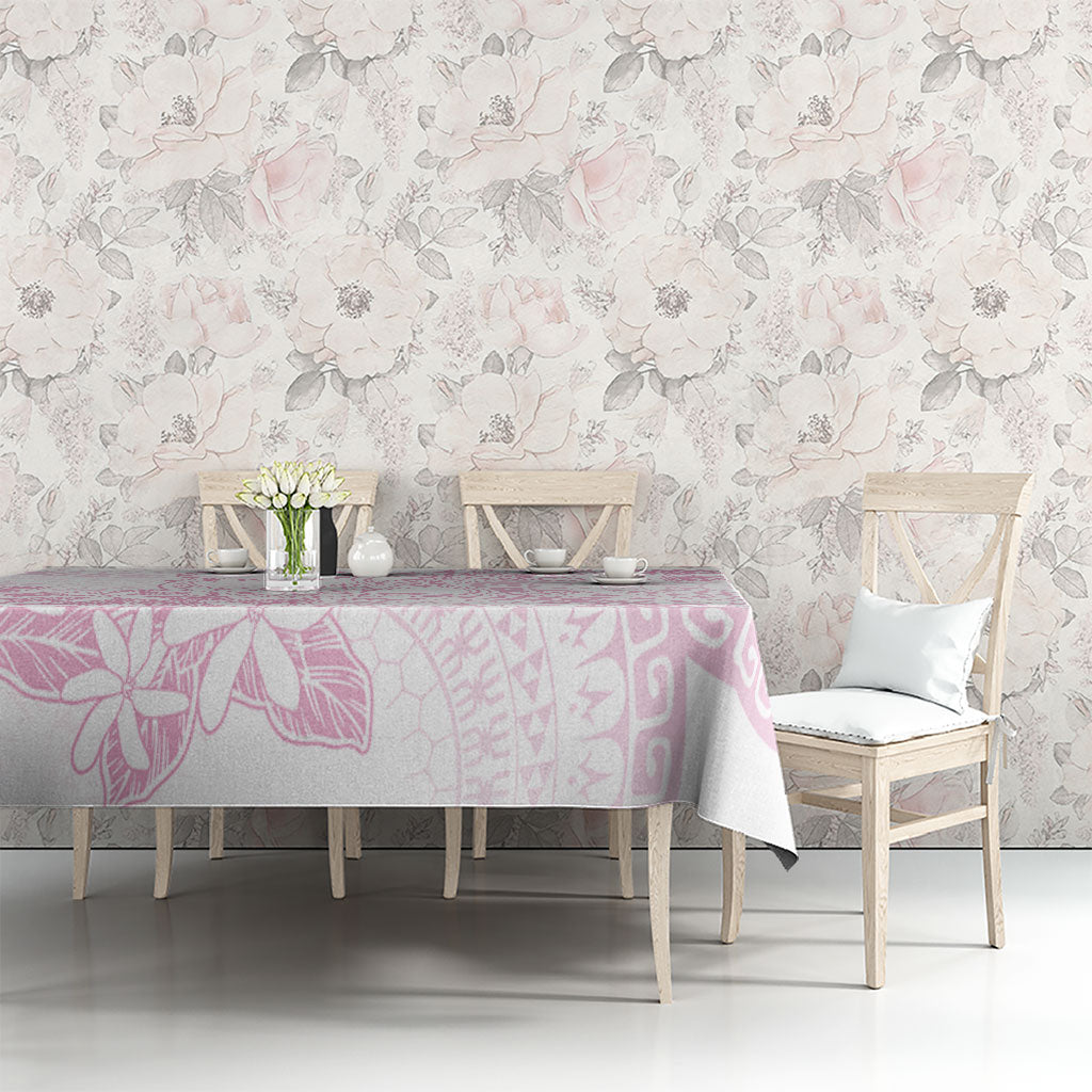 Candy Pink Kuki Airani Tapakau Tablecloth Tribal Anchor Mix Tiare LT7 - Polynesian Pride