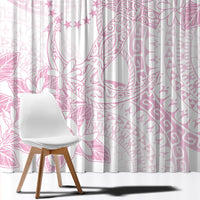 Candy Pink Kuki Airani Tapakau Window Curtain Tribal Anchor Mix Tiare