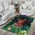 Hawaii Hula Girl Vintage Area Rug Tropical Forest