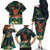 Hawaii Hula Girl Vintage Family Matching Off The Shoulder Long Sleeve Dress and Hawaiian Shirt Tropical Forest