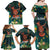 Hawaii Hula Girl Vintage Family Matching Off Shoulder Maxi Dress and Hawaiian Shirt Tropical Forest