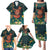 Hawaii Hula Girl Vintage Family Matching Puletasi and Hawaiian Shirt Tropical Forest